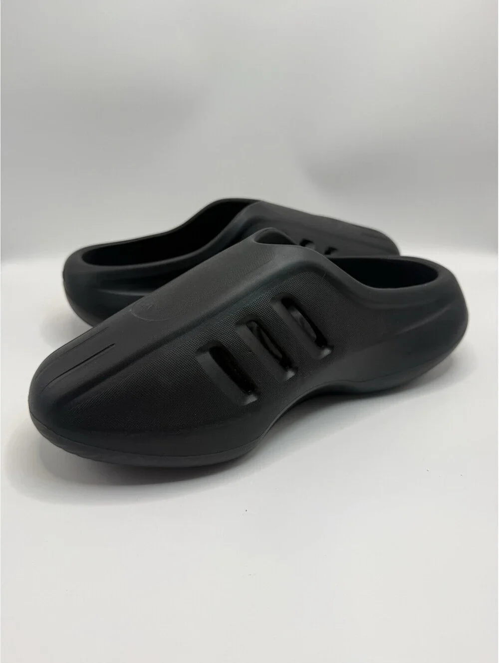 Adidas Adifom Iiinfinity Mule Clogs Slides Slip On Mens Size 9 Black JI0402 NWOB